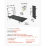 Heavy duty platform lastbil, 907,18 kg kapacitet, industristål