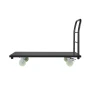 Heavy Duty Platform Truck, 907.18 kg Capacity, Industrial Steel Flatbed Cart with Swivel Wheels and Handle, Platform Hand Push T
