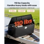 Trailer Tongue Box, 1245 x 353 x 470 mm Steel Trailer Tongue Tool Box, Heavy Duty Storage Organizer with Lock and Keys, Utility 