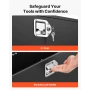 Trailer Tongue Box, 1245 x 353 x 470 mm Steel Trailer Tongue Tool Box, Heavy Duty Storage Organizer with Lock and Keys, Utility 