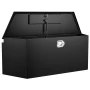 Trailer Tongue Box, 1245 x 353 x 470 mm Steel Trailer Tongue Tool Box, Heavy Duty Storage Organizer with Lock and Keys, Utility 