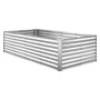 Galvaniseret hævet haveseng, 2400 x 1200 x 620 mm, rektangulær