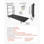 Heavy duty platform lastbil, 907,18 kg kapacitet, industristål