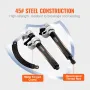 Coil Spring Compressor Tool, 2 pcs Heavy Duty Macpherson Strut Spring Compressor Set, 1200.2 kg Strut Spring Compressor with Saf