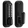 Mechanical Keyless Entry Door Lock, 2.0 Code Upgrade, 4-7 Digits Code, Single-Sided Push Button Combination Mechanical Keypad Do