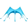 Beach Tent Sun Shelter, UPF50+ Sun Protection, 2.8 m Tall, 6.1 x 4 m, Easy Pop Up Beach Canopy with Sandbags, Stability Poles, S