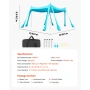 Beach Tent Sun Shelter, UPF50+ Sun Protection, 2 m Tall, 3x3 m, Easy Pop Up Beach Canopy with Sandbags, Stability Poles, Sand Sh