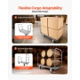 Platform lastbil, 1202,02 kg Kapacitet, Heavy Duty Flatbed Cart