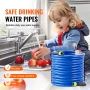 100ft Heated Water Hose for RV, Heated Drinking Water Hose Antifreeze to -45°F, Automatic Self-regulating, 5/8" I.D. with Quick-