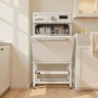 Laundry Pedestal, 410 mm Height, Washer and Dryer Pedestals with Pull-out Tray, 318 kg Weight Load Capacity, Non-Slip Feet, Heav