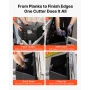 Trailer Tongue Box, 660 x 330 x 305 mm Aluminum Trailer Tongue Tool Box, Heavy Duty Storage Organizer with Lock & Keys, Utility 