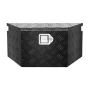 Trailer Tongue Box, 660 x 330 x 305 mm Aluminum Trailer Tongue Tool Box, Heavy Duty Storage Organizer with Lock & Keys, Utility 