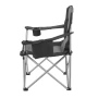 Oversized Camping Chairs, 204 kg Heavy Duty Support, Portable Folding Camp Chairs with Padded Backrest & Armrests, Cup Holder & 