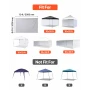 Canopy Sidewalls, Fit for 3 x 3 m Pop Up Canopy Tent, Tent Side Walls with Waterproof and Sunlight Protection Layer for Outdoor 