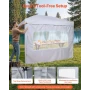 Canopy Sidewalls, Fit for 3 x 3 m Pop Up Canopy Tent, Tent Side Walls with Waterproof and Sunlight Protection Layer for Outdoor 