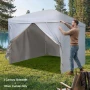 Canopy Sidewalls, Fit for 3 x 3 m Pop Up Canopy Tent, Tent Side Walls with Waterproof and Sunlight Protection Layer for Outdoor 