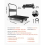 Foldbar skubbevogn Dolly, 453,59 kg kapacitet, sammenklappelig