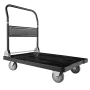 Foldable Push Cart Dolly, 453.59 kg Capacity, Folding Platform Truck with Swivel Wheels, Moving Platform Hand Truck Flatbed Cart