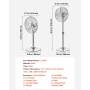 40 cm højhastighedssokkelventilator, 1450 CFM industriel