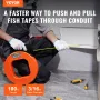 Fisk tape, 100 ft, 3/16-tommer, glasfibertrådtrækker med