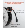 Pressure Washer Hose Reel, 19.8 m x 6.4 mm Retractable Power Heavy-Duty Steel Washer Hose Reel, 3200PSI Max, Auto-Rewinding, Fle