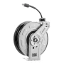 Pressure Washer Hose Reel, 19.8 m x 6.4 mm Retractable Power Heavy-Duty Steel Washer Hose Reel, 3200PSI Max, Auto-Rewinding, Fle