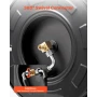 Pressure Washer Hose Reel, 18.3 m x 6.4 mm Retractable Power Heavy-Duty Steel Washer Hose Reel, 4000PSI Max, Auto-Rewinding, Fle