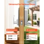 Mechanical Keyless Entry Door Lock, 2.0 Code Upgrade, 4-7 Digits Code, Single-Sided Push Button Combination Mechanical Keypad Do