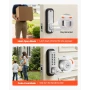 Mechanical Keyless Entry Door Lock, 2.0 Code Upgrade, 4-7 Digits Code, Single-Sided Push Button Combination Mechanical Keypad Do