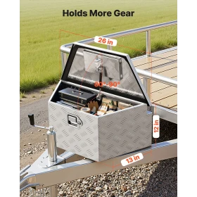 Trailer-tungekasse, 660 x 330 x 305 mm Aluminium