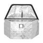 Trailer Tongue Box, 660 x 330 x 305 mm Aluminum Trailer Tongue Tool Box, Heavy Duty Storage Organizer with Lock & Keys, Utility 