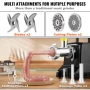Electric Meat Grinder, 190.5 kg/H Capacity, 575W (1100W MAX) Industrial Meat Mincer w/ 2 Blade, 3 Grinding Plates, Sausage Maker