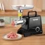 Electric Meat Grinder, 190.5 kg/H Capacity, 575W (1100W MAX) Industrial Meat Mincer w/ 2 Blade, 3 Grinding Plates, Sausage Maker