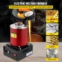 Electric Melting Furnace, 3KG Digital Electric Melting Furnace, 1350W 1150℃/2102 ℉ Gold Smelter Furnace with Graphite Crucible &