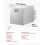Trailer Tongue Box, 838 x 483 x 457 mm Aluminum Trailer Tongue Tool Box, Heavy Duty Storage Organizer with Lock & Keys, Utility 