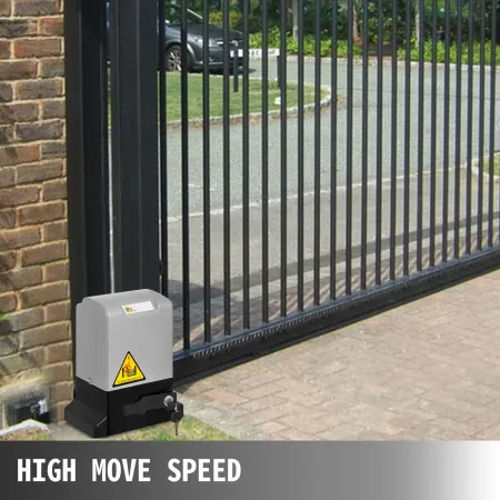 Automatic Gate Opener 600 kg/1300 lb, with Infrared Security Photocell Sensor with 2 Remote Controls Sliding Gate Opener Move Sp