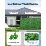Artificial Plant Wall, 4 PCS 61 x 243.8 cm Artificial Boxwood Panels, Sun Protection Greenery Backdrop Privacy Hedge Fence, Fake