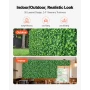 Artificial Plant Wall, 4 PCS 61 x 243.8 cm Artificial Boxwood Panels, Sun Protection Greenery Backdrop Privacy Hedge Fence, Fake