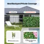 Artificial Luxury‌ Flower Wall Backdrop, 2 PCS, Each Panel 61 x 243.8 cm, Gorgeous 3D Silk Floral Backdrop Pet Friendly, Easy In