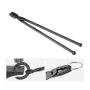 Blacksmith Tongs, 45.7 cm Wolf Jaw Tongs, Carbon Steel Forge Tongs with A3 Steel Rivets, for Horseshoes, Curved Shapes, Block Fo