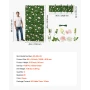 Artificial Luxury‌ Flower Wall Backdrop, 2 PCS, Each Panel 61 x 243.8 cm, Gorgeous 3D Silk Floral Backdrop Pet Friendly, Easy In