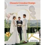 Wedding Arch Backdrop Stand, Set of 3, Metal Stable Stand with Case Connection & Chassis Crossbar Design, Easy-to-Assemble Gold 