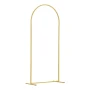Wedding Arch Backdrop Stand, Set of 3, Metal Stable Stand with Case Connection & Chassis Crossbar Design, Easy-to-Assemble Gold 