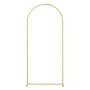 Wedding Arch Backdrop Stand, Set of 3, Metal Stable Stand with Case Connection & Chassis Crossbar Design, Easy-to-Assemble Gold 