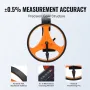 Measuring Wheel in Inches, 160mm Wheel Diameter, 1000-420mm Telescoping Measure Wheel, Measurement 0-9,999m with Back Bag, Suita