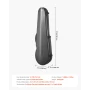 4/4 Full Size Violin Case, Built-in Hygrometer, Lightweight Portable Travel Carrying Bag, with Plush Lining, Dual Shoulder Strap