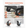 Foldbar skubbevogn Dolly, 299,37 kg kapacitet, sammenklappelig