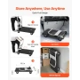 Foldable Push Cart Dolly, 299.37 kg Capacity, Folding Platform Truck with Swivel Wheels, Moving Platform Hand Truck Flatbed Cart