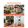 Foldbar skubbevogn Dolly, 299,37 kg kapacitet, sammenklappelig