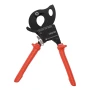 Ratcheting Cable Cutter, Spring Steel Blades with PVC-Coated Handles, Quick-Release Button, Heavy Duty Ratchet Cable Wire Cutter